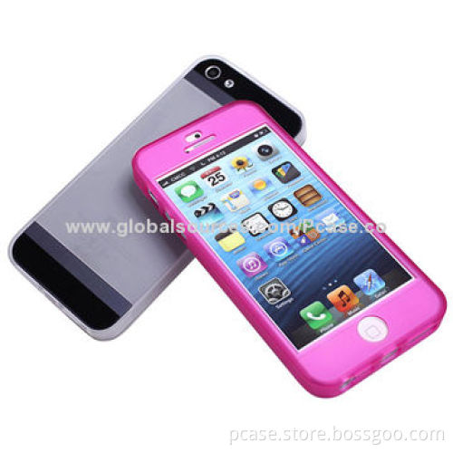 Super Thin 0.3mm Thickness TPU Mobile Phone Cases for iPhone 5, Good Flexibility, Anti-glare